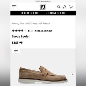 Footjoy men’s suede loafer